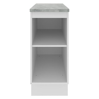 Foto 6 | Mostrador Madesa Glamy 35 cm 1 Puerta Blanco/Marrón