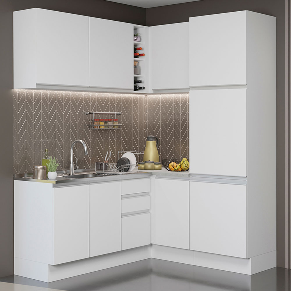 Foto 3 | Armario Esquinero Madesa GCGL32900109 color Blanco 7 Piezas