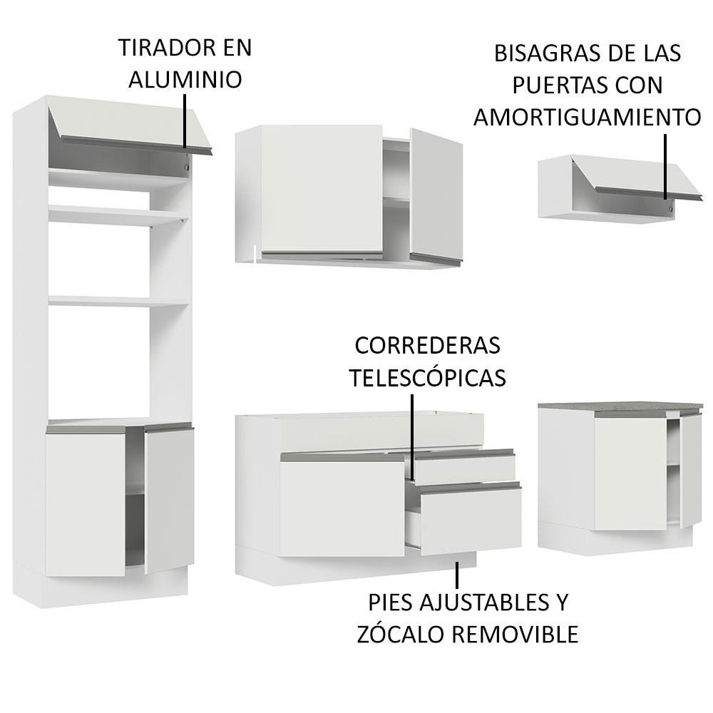 Foto 4 | Cocina Integral Completa Madesa Glamy Blanca