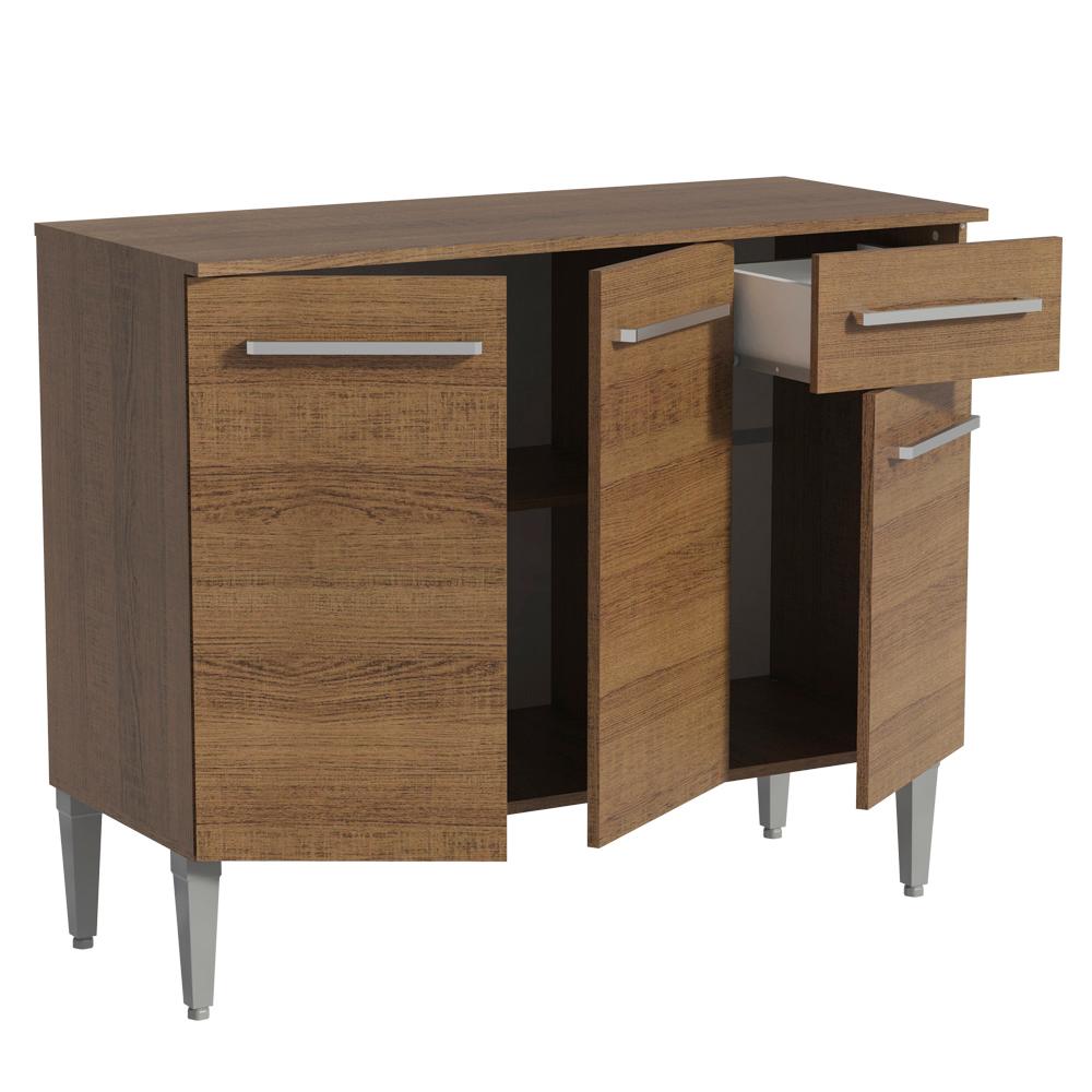 Foto 5 | Mueble Mostrador Madesa Emilly 3 Puertas Y 1 Cajón Marrón