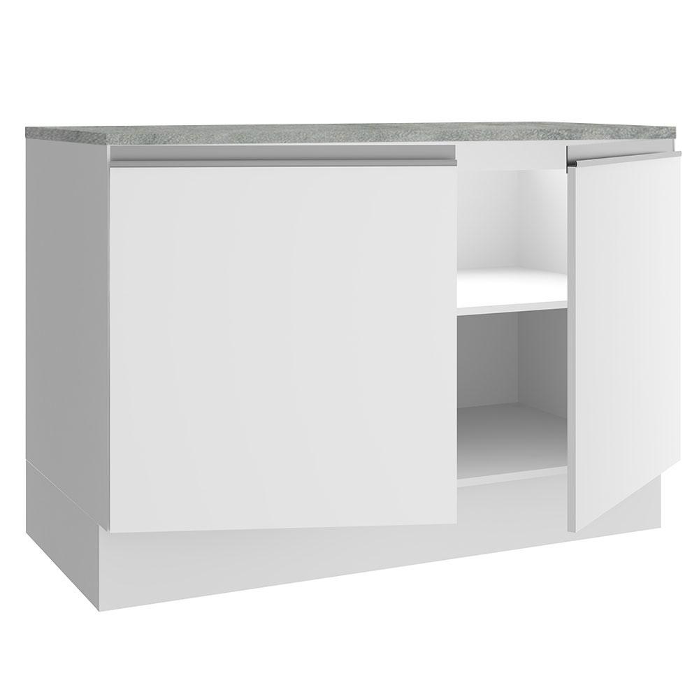 Foto 5 | Fregadero Mostrador Madesa Glamy 120 Cm 2 Puertas con Encimera color Blanco