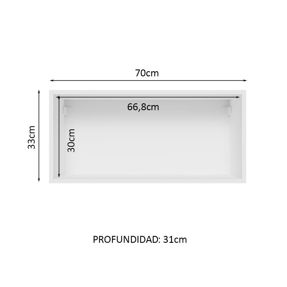 Foto 4 pulgar | Mueble para Cocina Madesa Blanco de 70 Cm