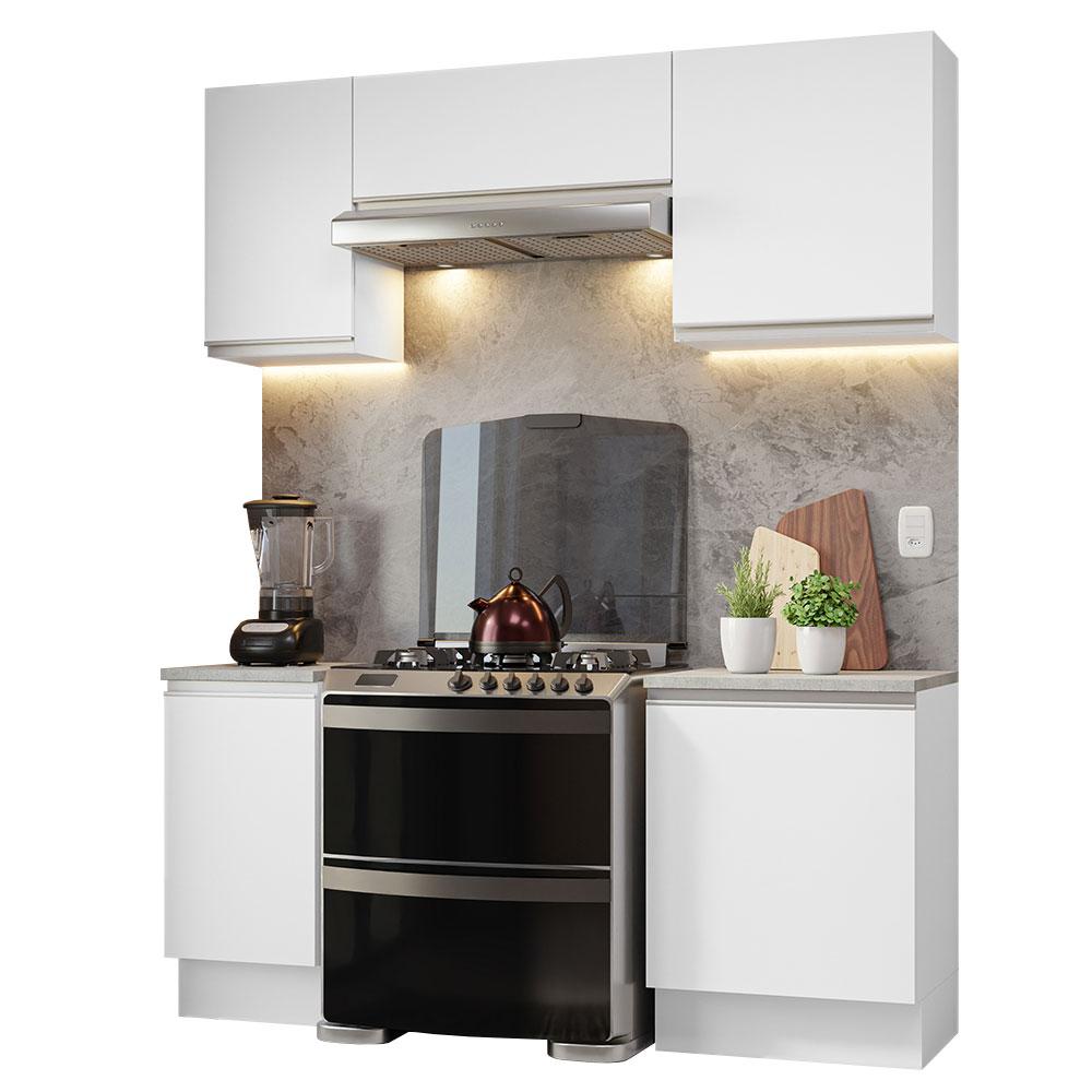 Armario de Cocina Madesa GRGL18001209 color Blanco 5 Piezas