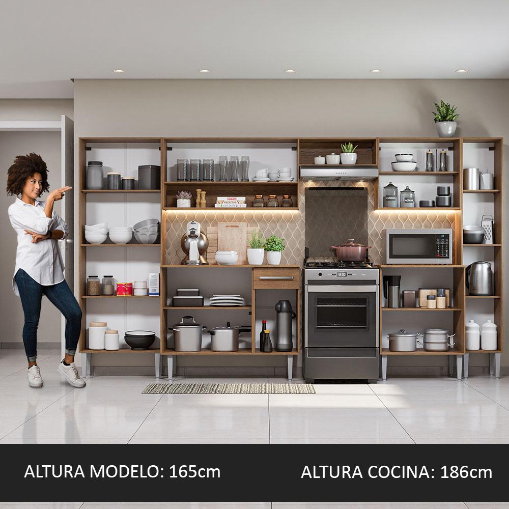 Foto 6 pulgar | Armario Cocina Completo 325 cm Emilly Joy Madesa 01 color Negro