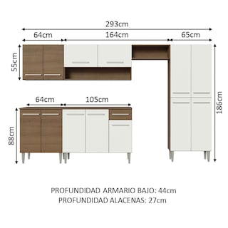 Foto 3 | Cocina Integral Madesa 5 Piezas