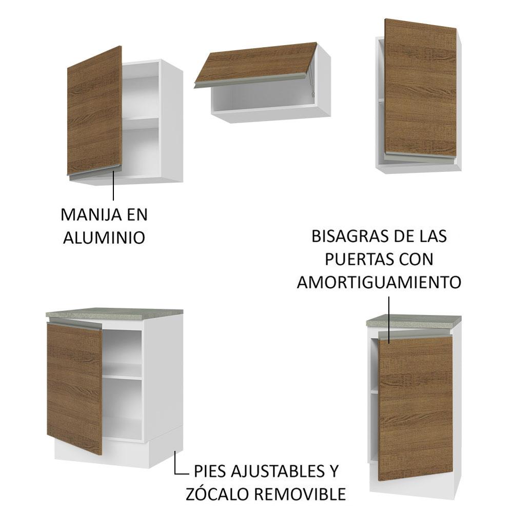 Foto 7 | Cocina Integral Compacta  160 cm Glamy Madesa