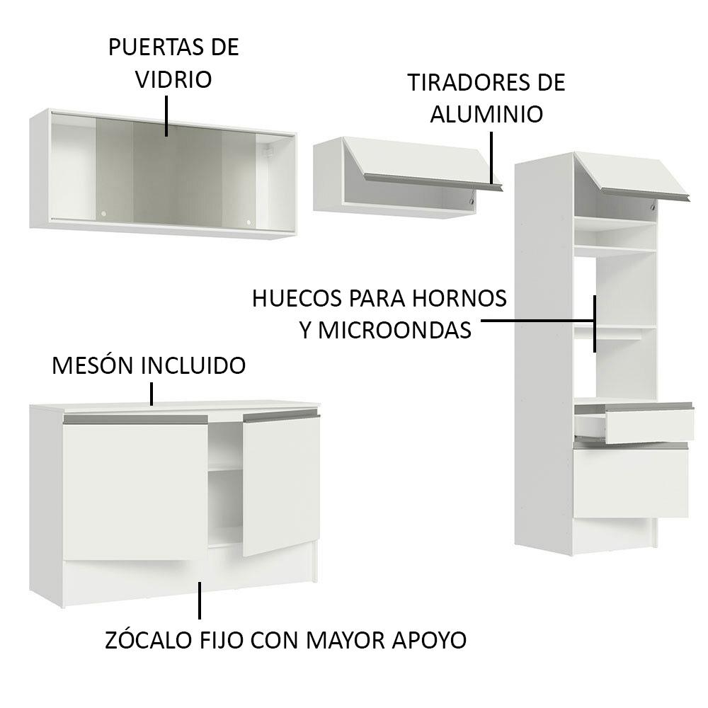 Foto 4 | Armario de Cocina Madesa Blanco
