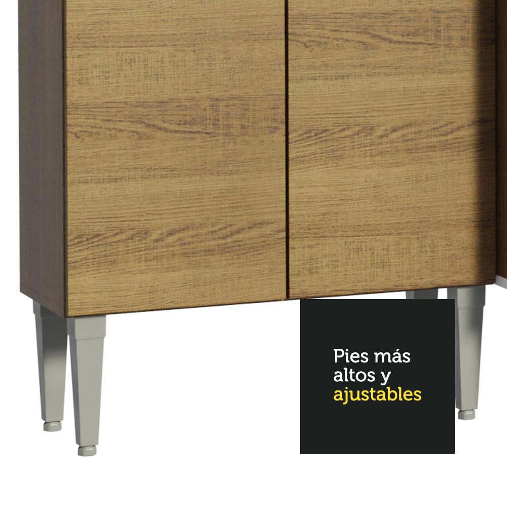 Foto 6 pulgar | Armario de Cocina Compacto 137 cm Emilly Art Madesa 04 color Marrón