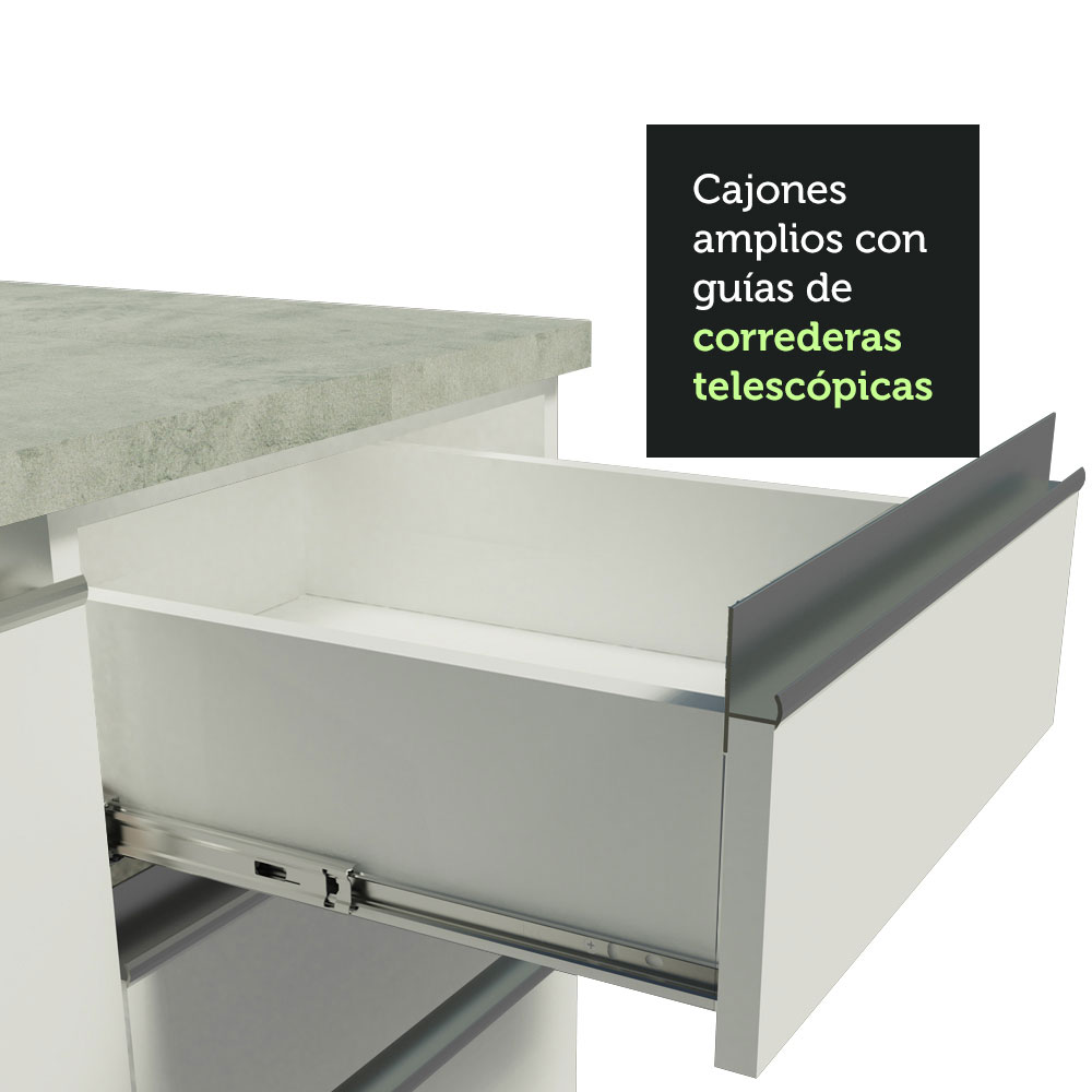 Foto 4 | Cocina Integral Madesa Mariana 280 cm - Blanco 02