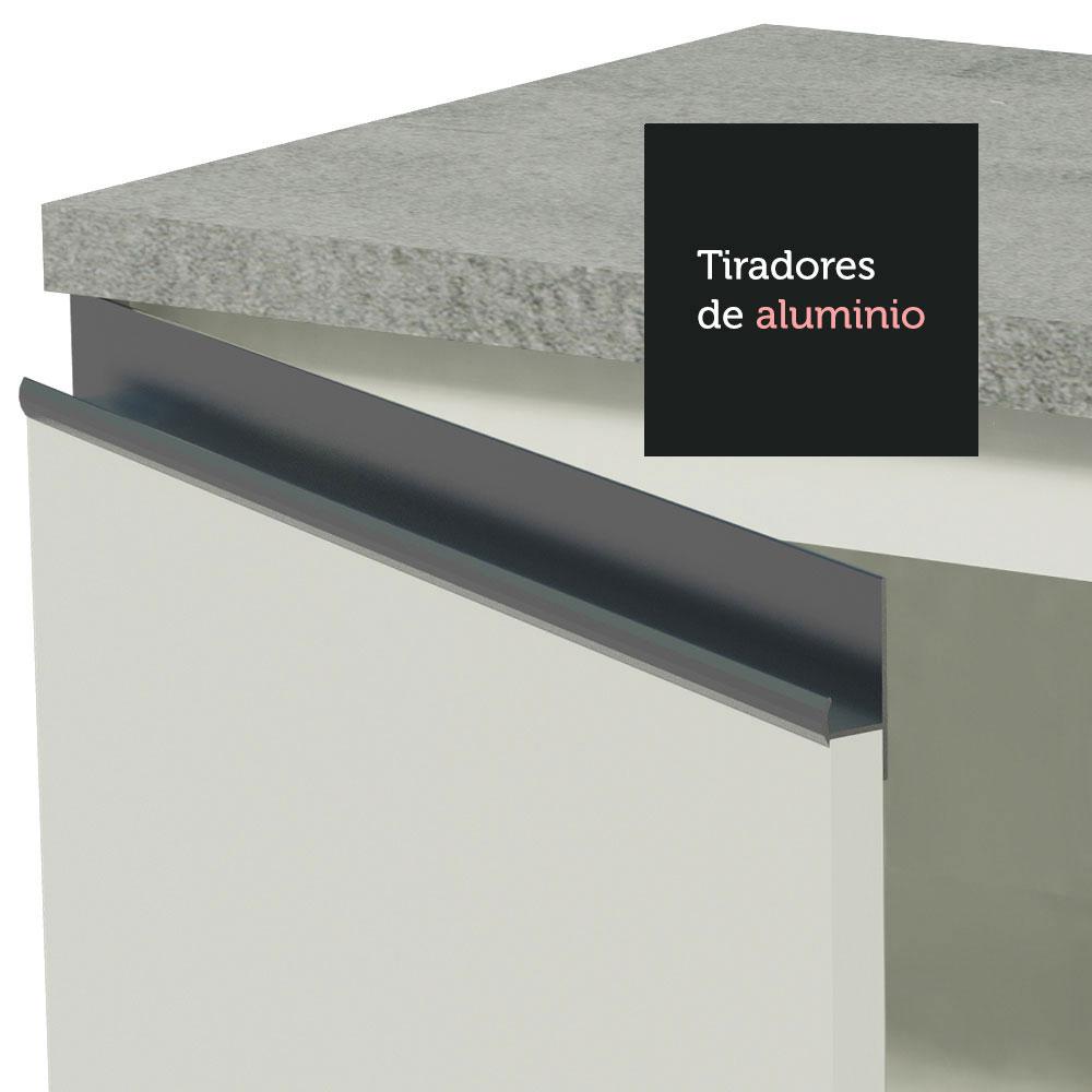 Foto 7 pulgar | Mueble para Fregadero Madesa Glamy 120 Cm 1 Puerta Y 2 Cajones con Encimera Blanco