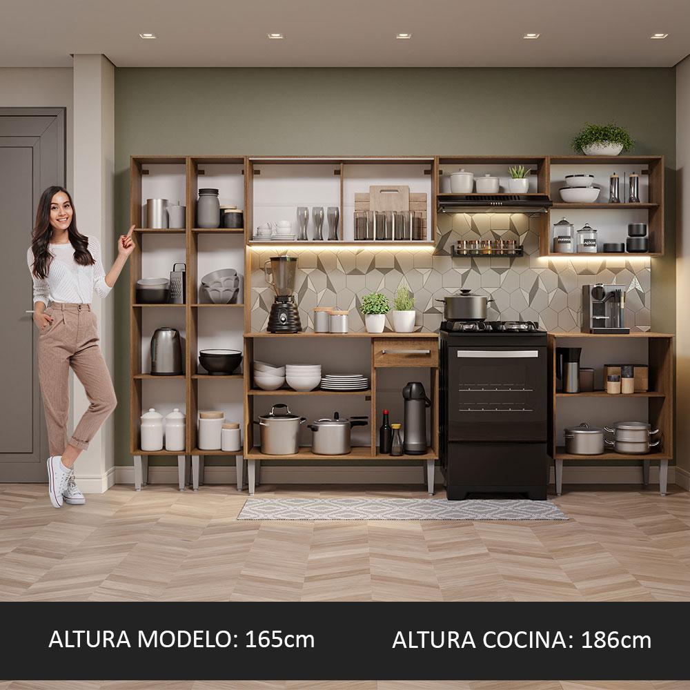 Foto 5 | Cocina Integral Completa Madesa Emilly 04 Marrón 293 cm