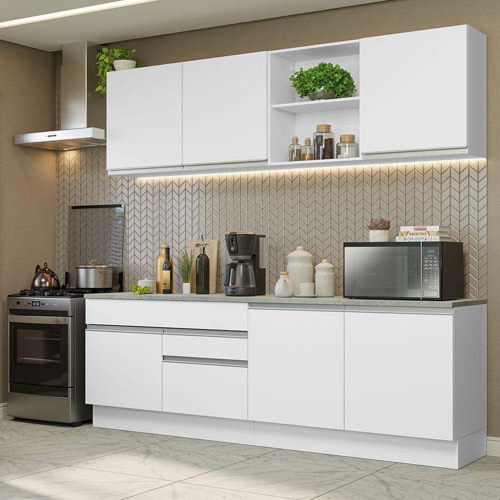 Foto 3 pulgar | Cocina Integral Completa Madesa Glamy 06 Blanco 240 cm