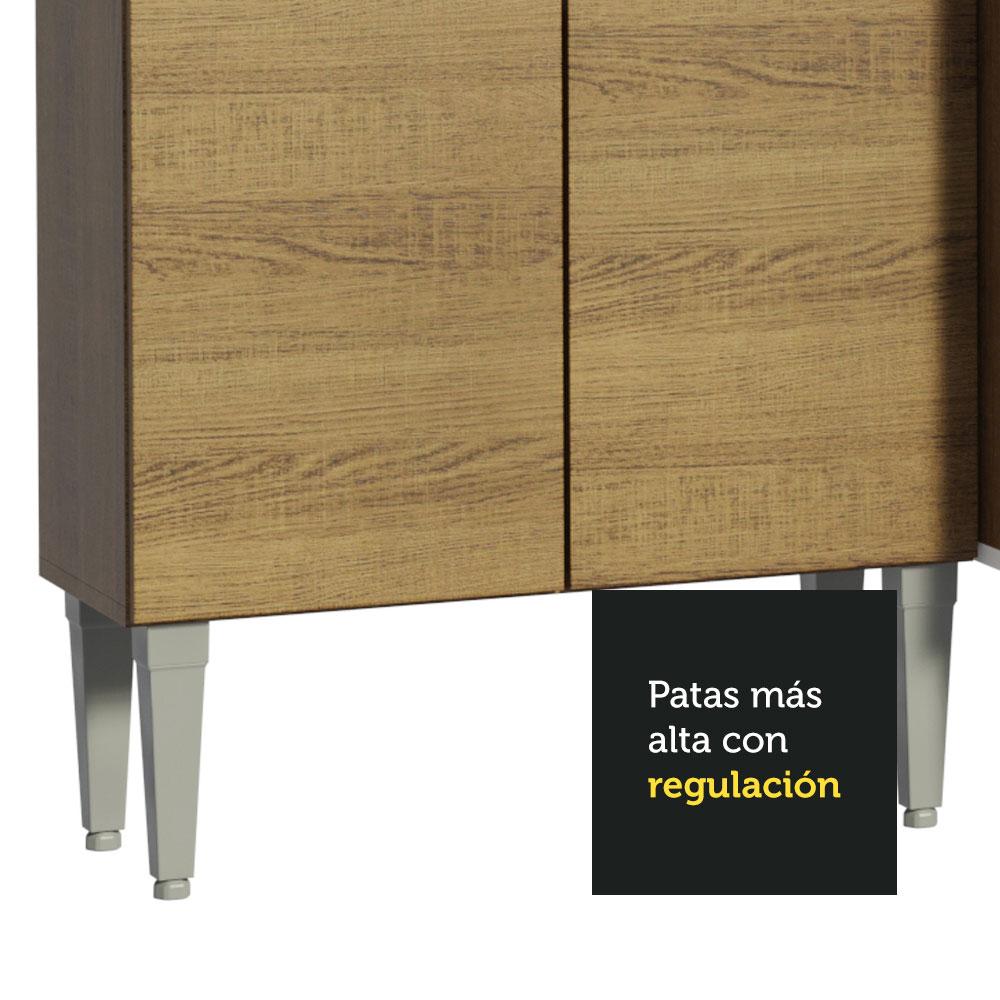 Foto 8 pulgar | Armario Cocina Completo 169 cm Emilly Voice Madesa 06 color Marrón