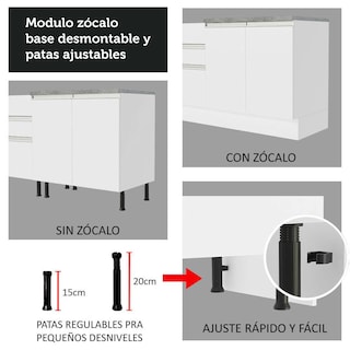 Foto 7 | Armario Esquinero Completo 349cm Glamy Madesa 06 color Blanco