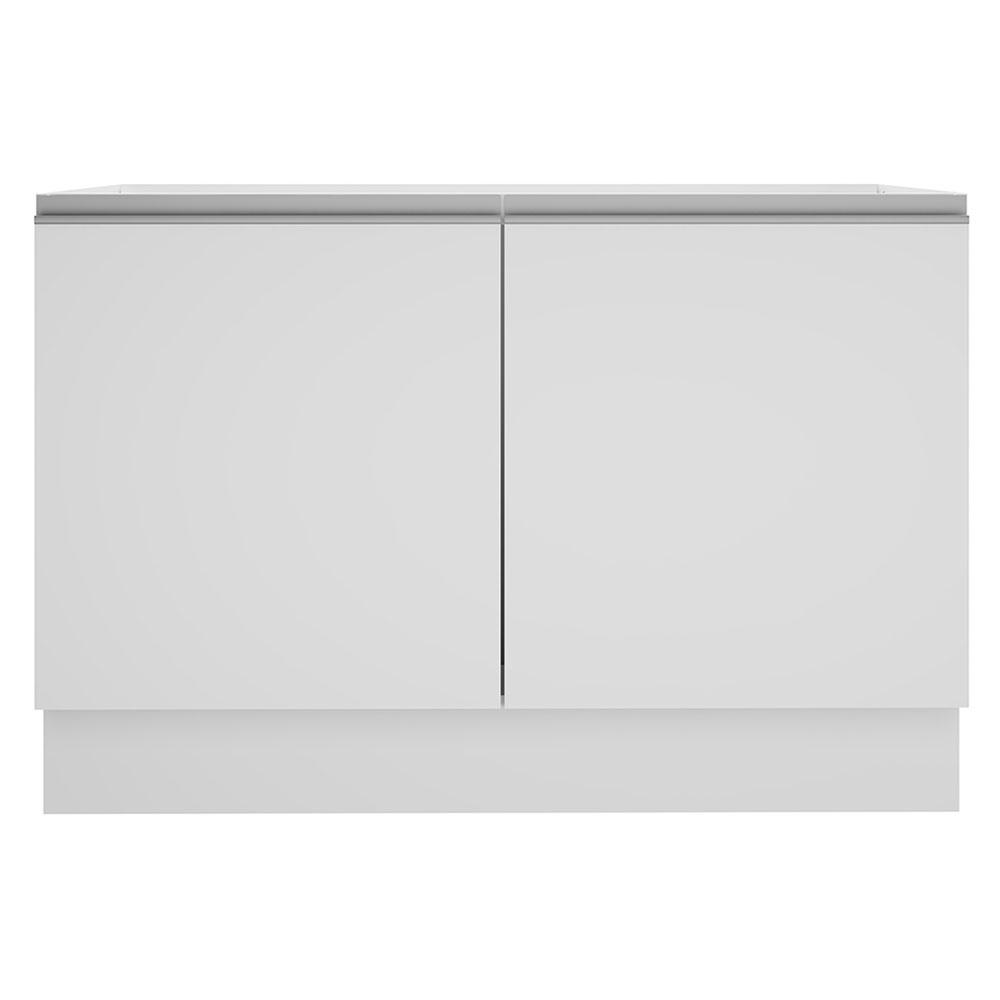 Foto 3 pulgar | Mueble Fregadero Madesa Glamy 120 cm 2 Puertas Sin Tapa y Fregadero Blanco