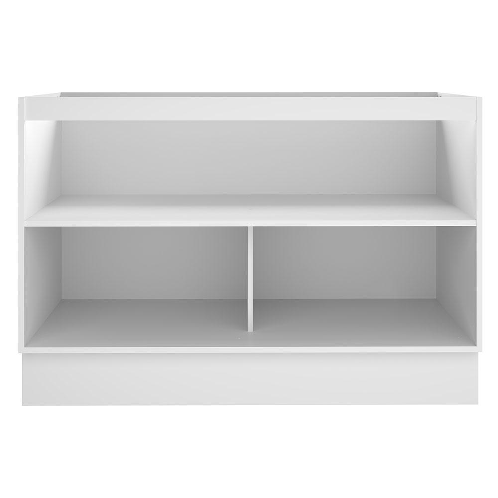 Foto 7 pulgar | Mueble Fregadero Madesa Glamy 120 cm 2 Puertas Sin Tapa y Fregadero Blanco