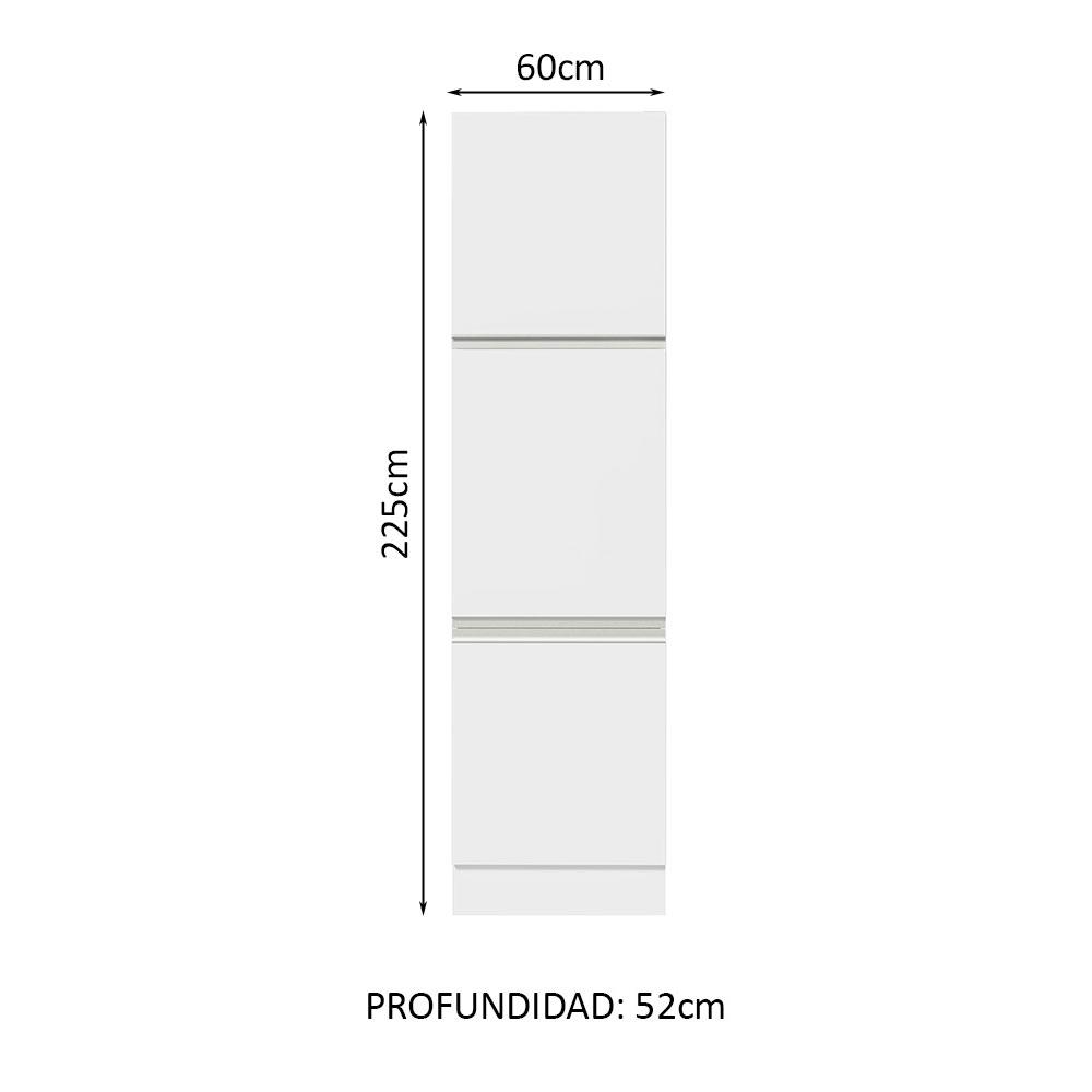 Foto 4 pulgar | Mueble Despensa Madesa G2660709GL color Blanco 3 Puertas