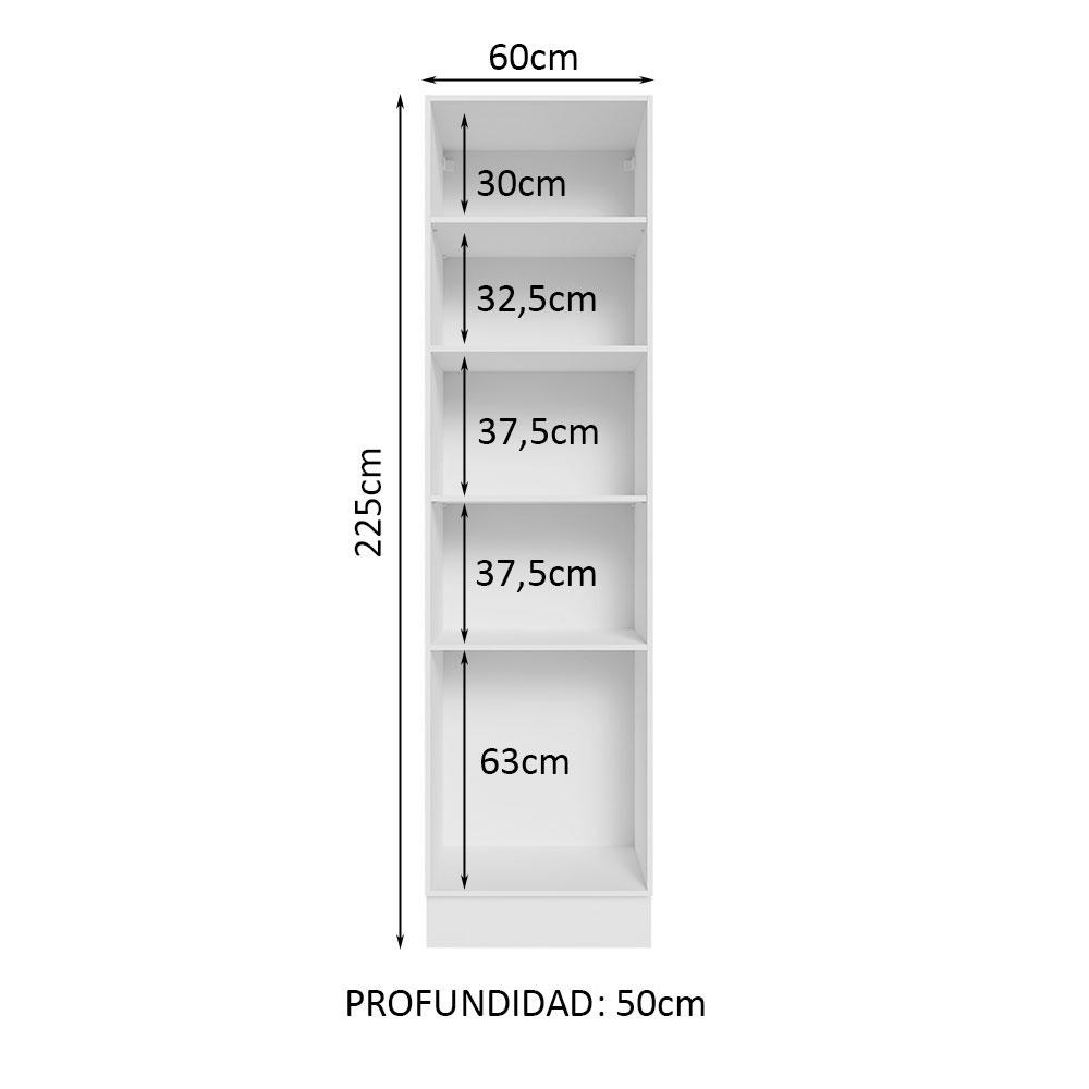 Foto 4 pulgar | Mueble de Despensa Madesa G2661209PR color Blanco sin Puertas