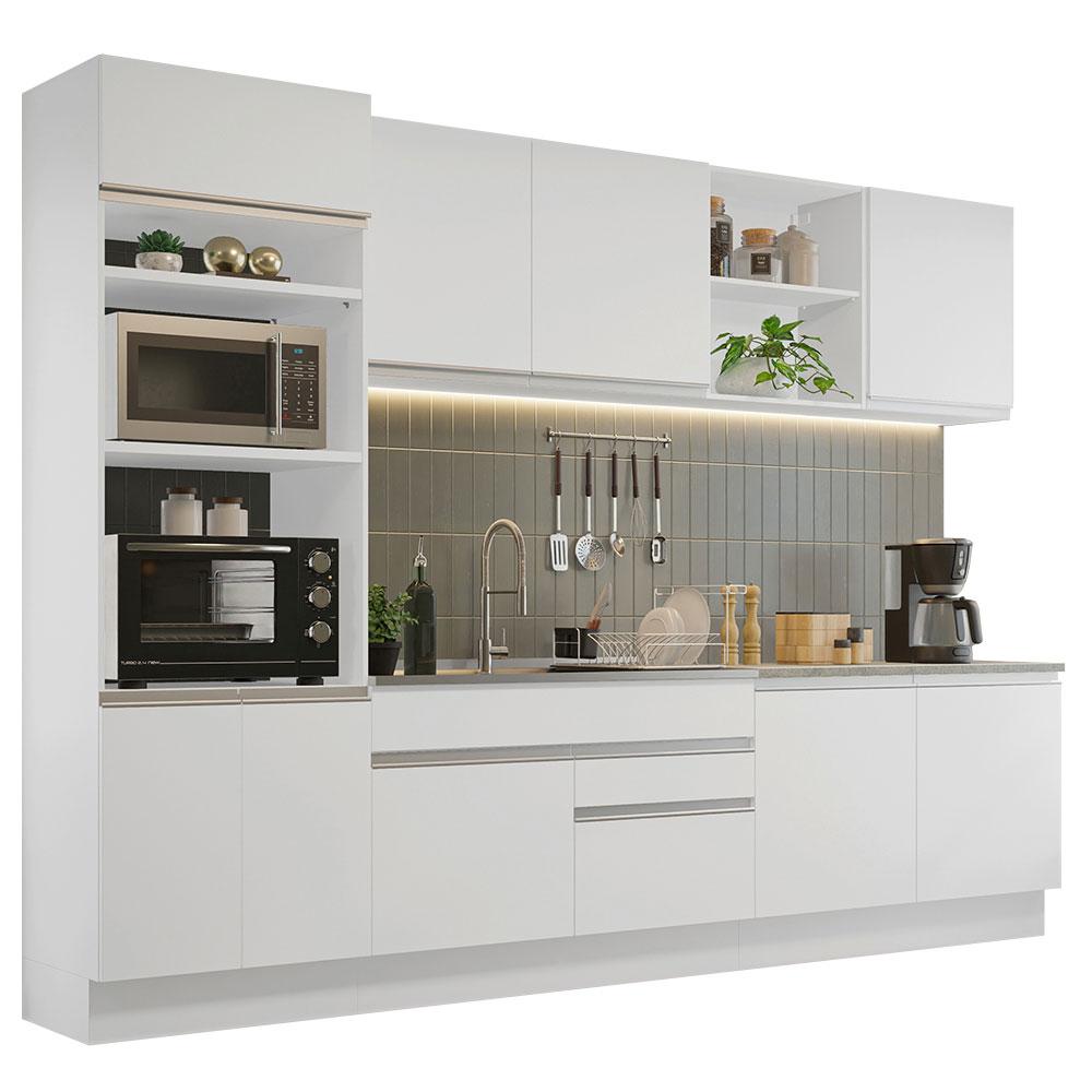 Foto 2 pulgar | Cocina Integral Completa 310 cm Glamy Madesa 02 Blanco