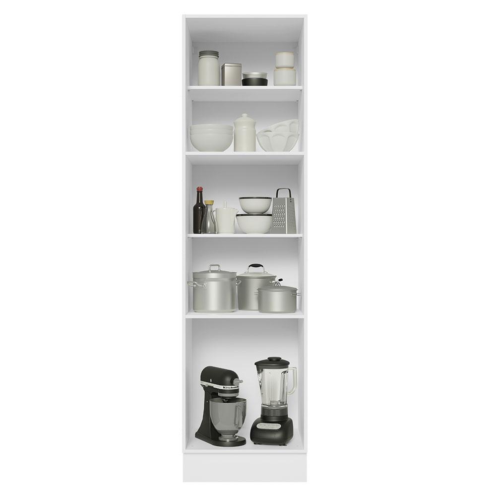 Foto 8 | Mueble Despensa Madesa Glamy 60 cm 3 Puertas Blanco/Marrón