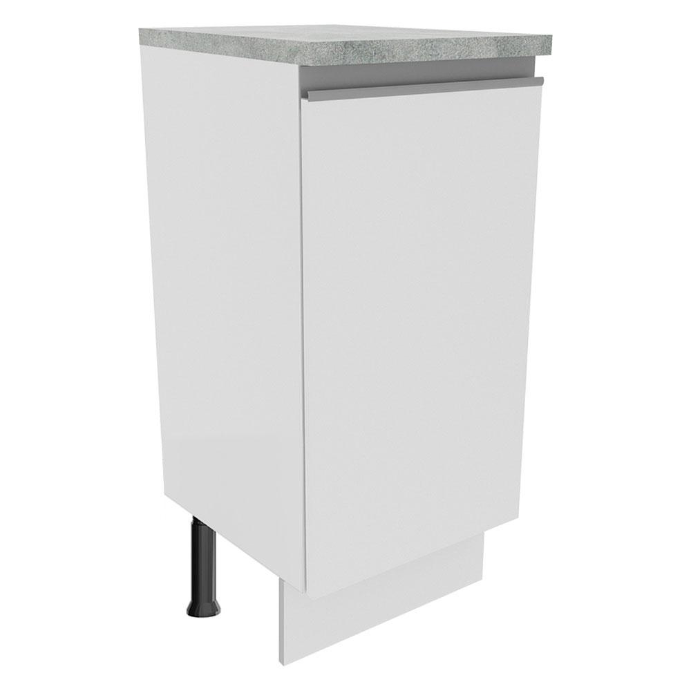 Mostrador Madesa Glamy 35 cm 1 Puerta Blanco