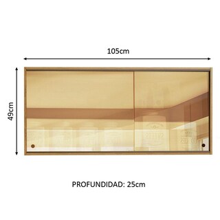Foto 3 | Módulo para Cocina Integral Madesa Marrón con 2 Puertas
