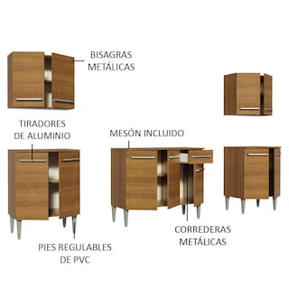 Foto 5 | Cocina Integral Madesa Grem2330015z color Café