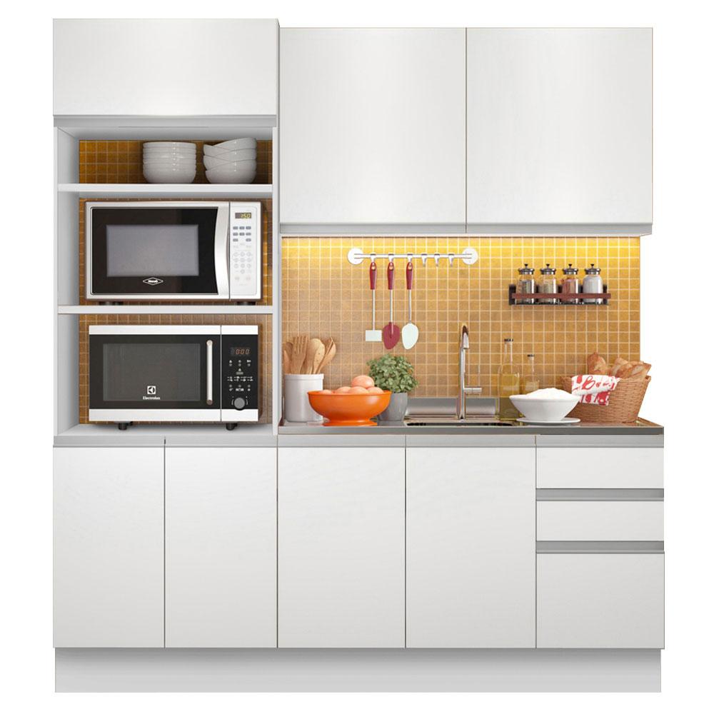 Cocina Compacta Madesa Laura 190cm Blanco