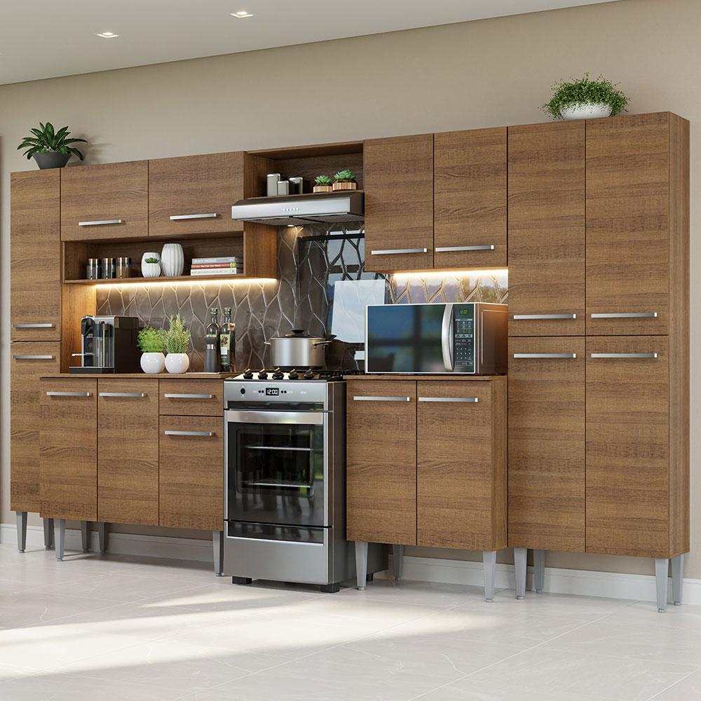 Foto 1 | Cocina Integral Madesa Emilly 325 cm Marrón