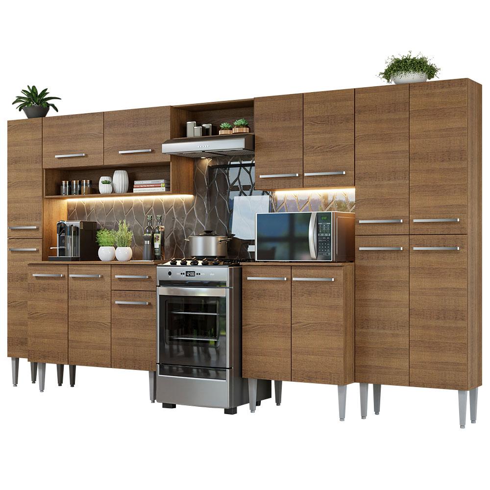 Foto 3 pulgar | Cocina Integral Madesa Emilly 325 cm Marrón