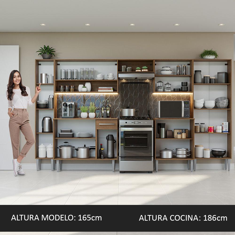 Foto 6 pulgar | Cocina Integral Madesa Emilly 325 cm Marrón