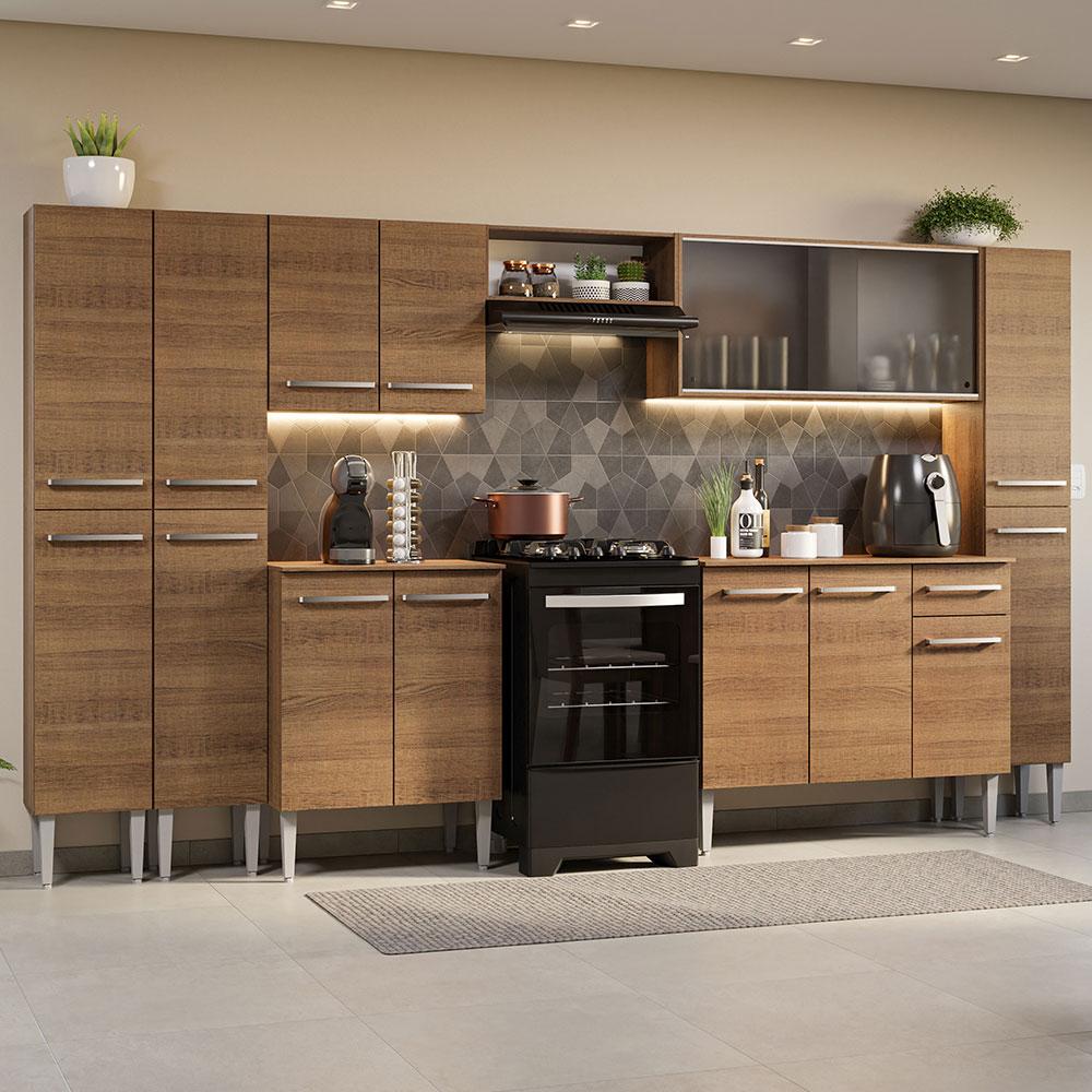 Foto 3 pulgar | Cocina Integral Madesa GREM3250035Z color Marrón 8 Piezas
