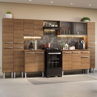 Foto 2 | Cocina Integral Madesa GREM3250035Z color Marrón 8 Piezas