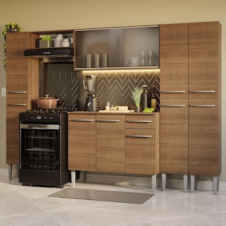 Foto 2 | Cocina Integral Madesa Emilly 261 cm color Marrón