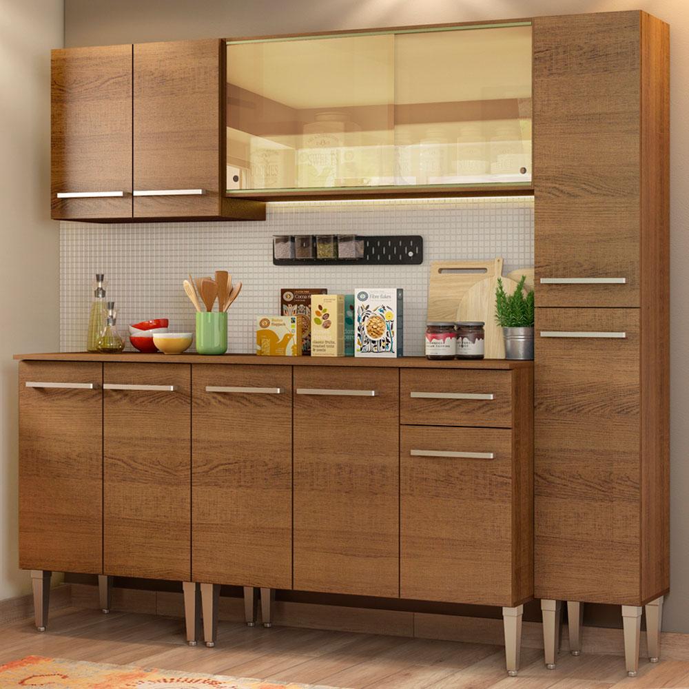 Foto 2 | Mueble de Cocina Integral Emilly West Madesa 201cm - Amplio Espacio y Elegante Diseño