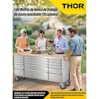Foto 3 | Isla de Cocina Profesional Thor Kitchen Htc7215w1-2