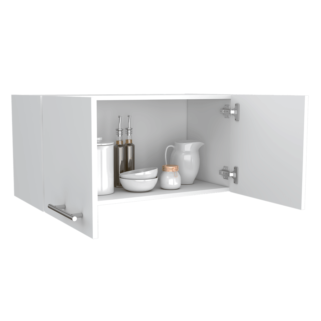 Foto 5 pulgar | Mueble Sobre Campana Delfi Blanco 2 Puertas