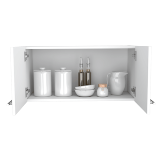 Foto 6 | Mueble Sobre Campana Delfi Blanco 2 Puertas