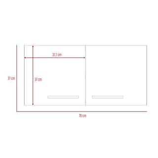 Foto 8 | Mueble Sobre Campana Delfi Blanco 2 Puertas