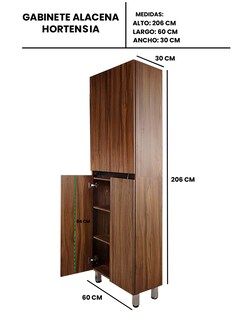Foto 7 | Gabinete Modular de Almacenamiento Decomobil Hortensia con 4 Estantes y 2 Puertas
