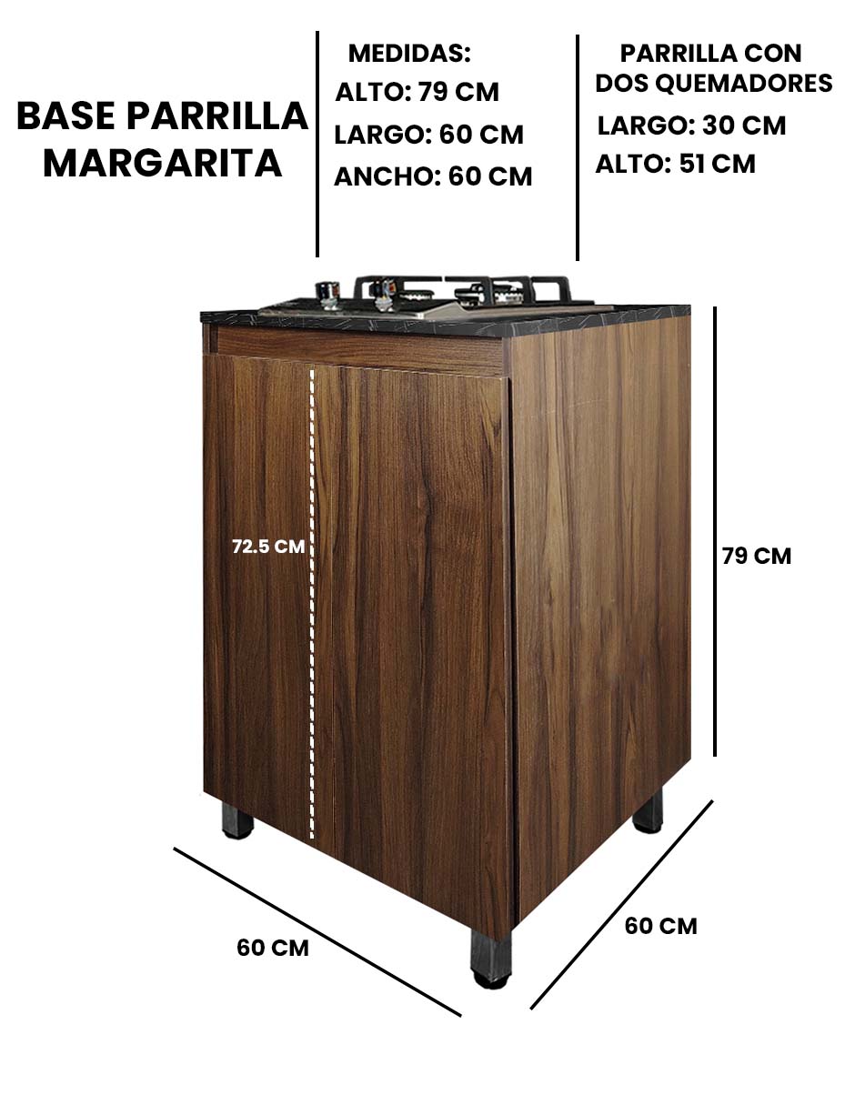 Foto 7 | Gabinete Inferior de Cocina con Parrilla de Gas