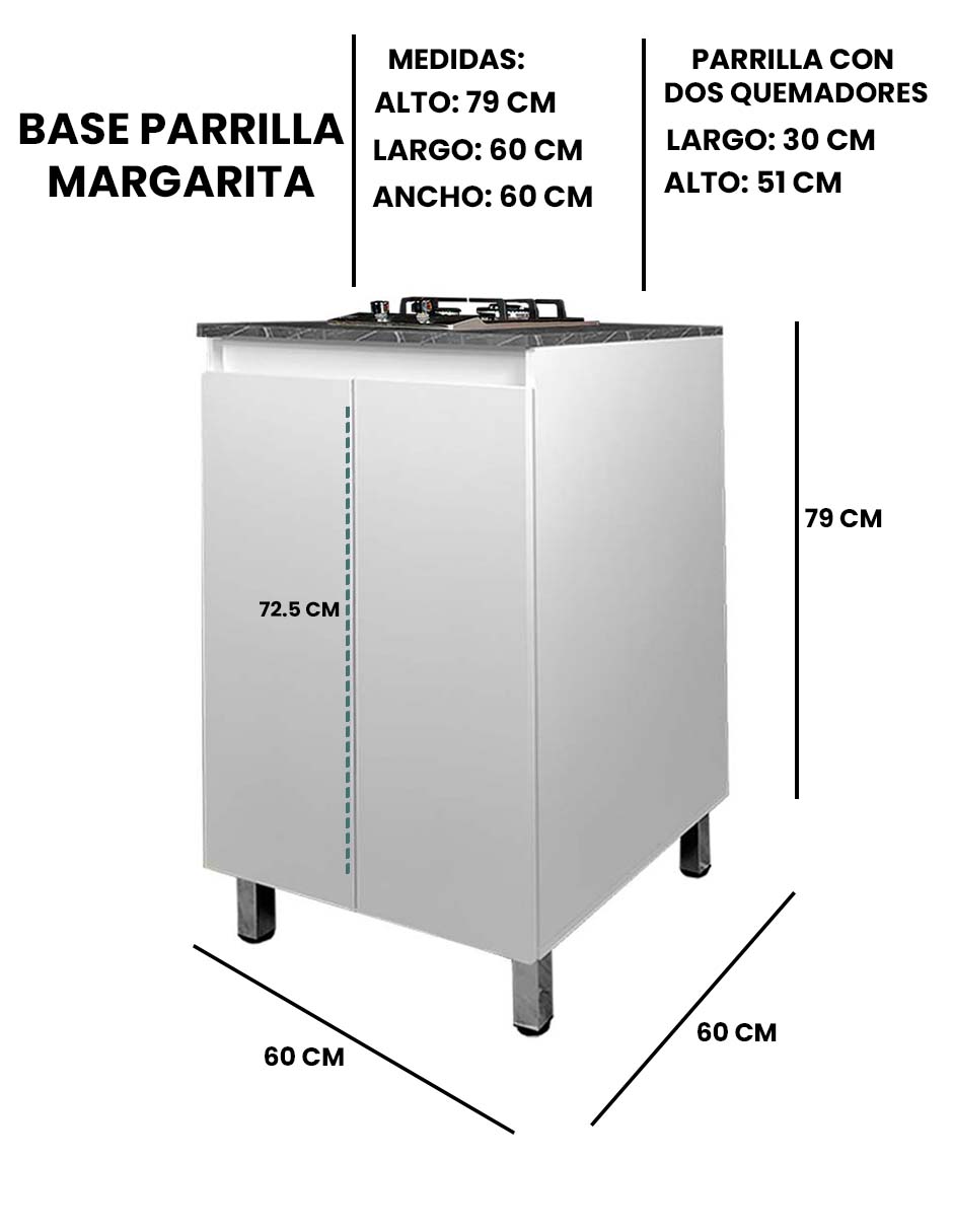 Foto 8 | Gabinete Inferior de Cocina con Parrilla de Gas