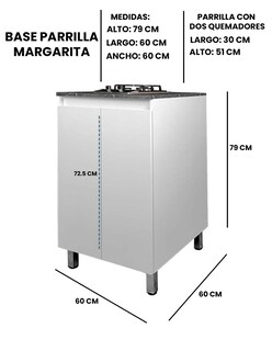 Foto 8 | Gabinete Inferior de Cocina con Parrilla de Gas