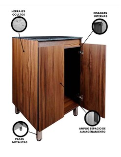 Foto 4 | Gabinete Inferior De Cocina Para Parrilla Modelo Iris