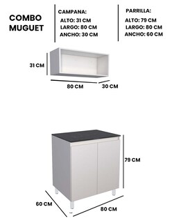 Foto 6 | Cocina Integral Completa Decomobil Mueble Para Cocina Modelo Muguet
