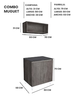 Foto 6 | Cocina Integral Completa Decomobil Mueble Para Cocina Modelo Muguet