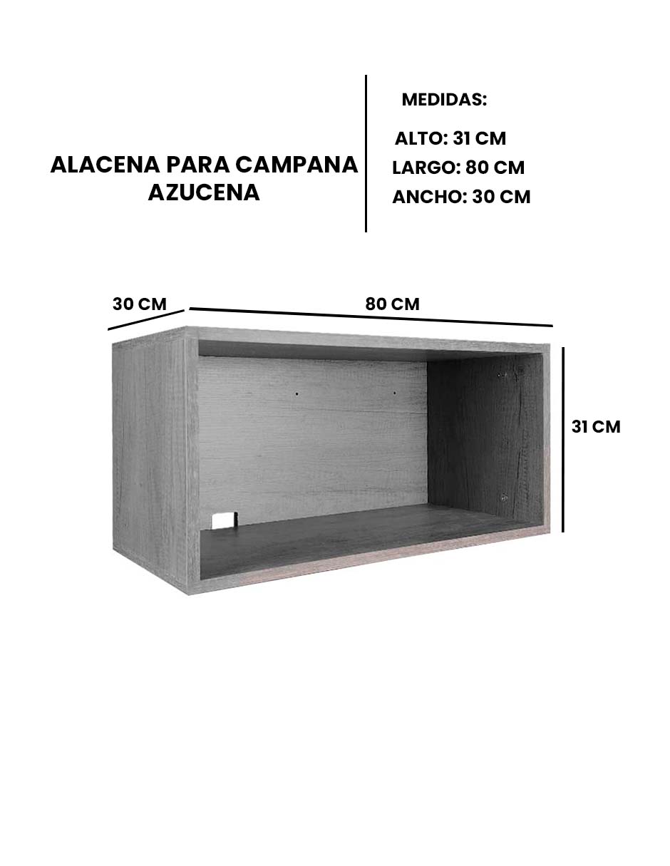 Foto 9 pulgar | Alacena De Cocina Decomobil Mueble Para Cocina Pequeña Modelo Azucena