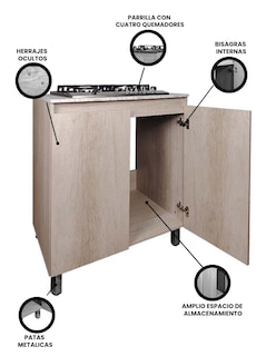Foto 3 | Gabinete de Cocina Decomobil con Parrilla