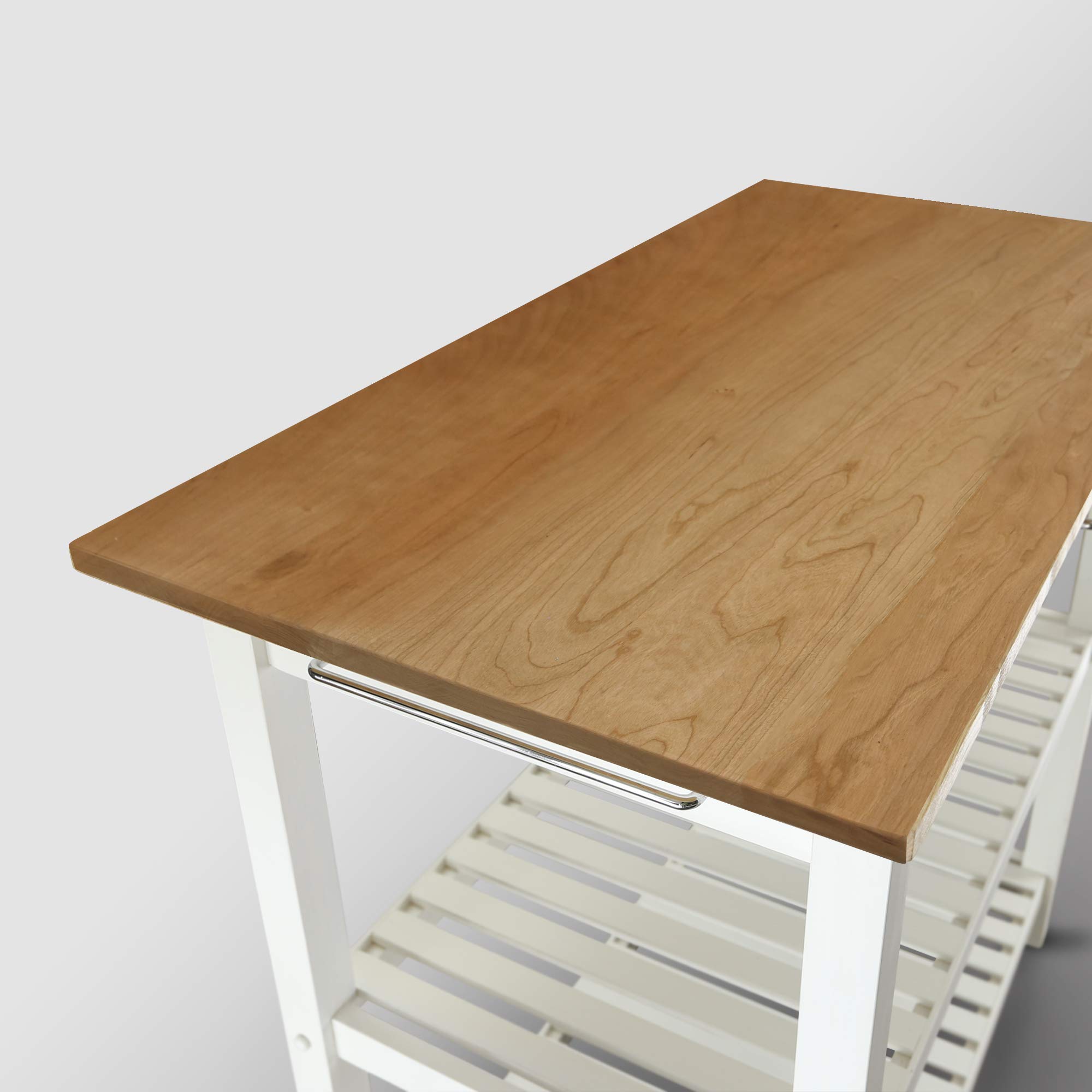 Foto 7 pulgar | Isla De Cocina Casual Para El Hogar Con Tapa Americana Lisa Blanca - Venta Internacional.