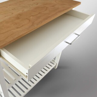 Foto 7 | Isla De Cocina Casual Para El Hogar Con Tapa Americana Lisa Blanca - Venta Internacional.